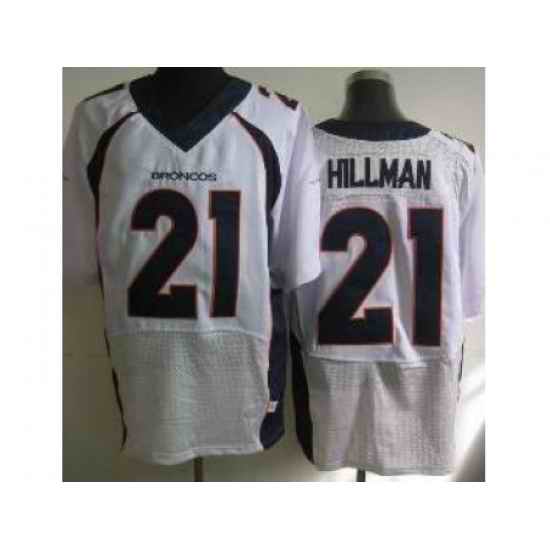 Nike Denver Broncos 21 Ronnie Hillman White Elite NFL Jersey